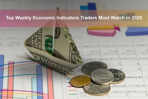 Weekly economic indicators 2025 – traders analyzing NFP, CPI, PMI, and oil data to forecast gold, oil, and forex market trends Top Weekly Economic Indicators Traders