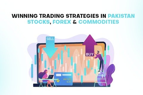 A professional trader analyzing forex, stocks, and commodities charts on multiple screens, symbolizing Pakistan’s evolving trading strategies in 2025.